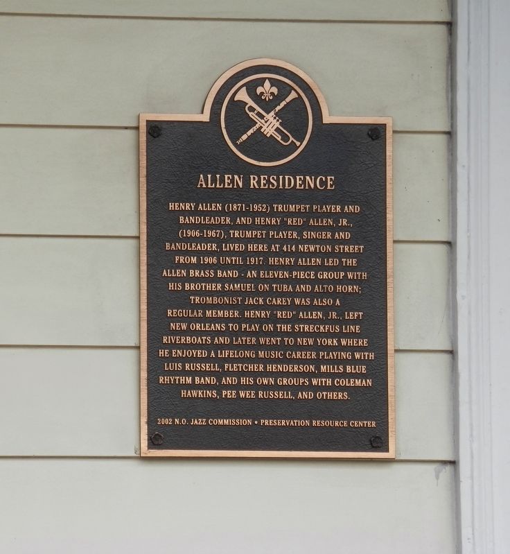 Allen Residence Marker image. Click for full size.