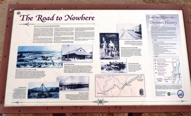 The Road to Nowhere Marker image. Click for full size.