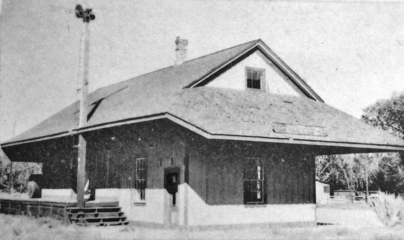 Marker detail: C&C Railroad Station image. Click for full size.