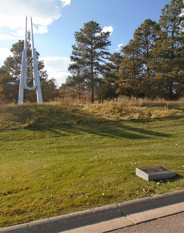 USAF Academy Cemetery Carillon and Marker image. Click for full size.