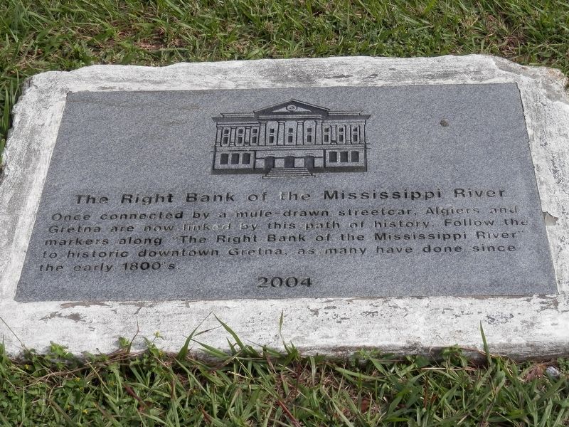 Right Bank of the Mississippi River Marker. Click for full size. Right Bank of the Mississippi River Marker image. Click for full size.