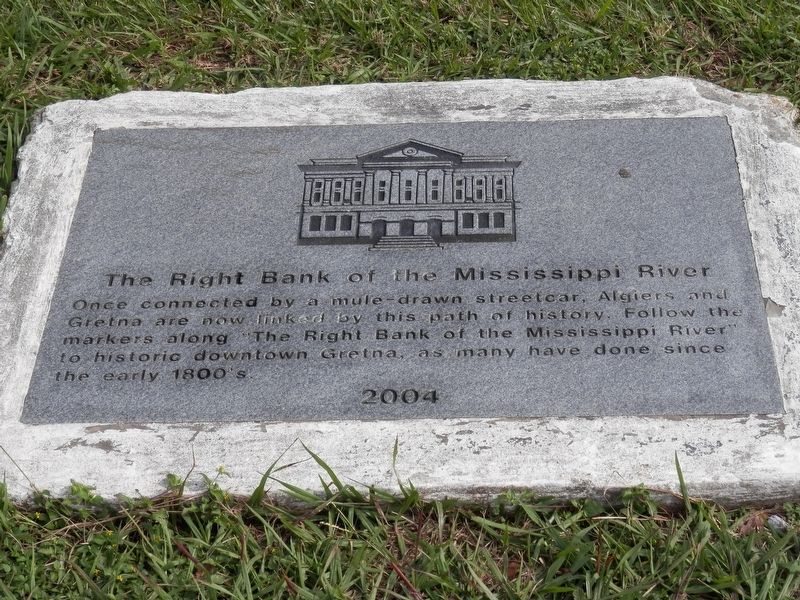 Right Bank of the Mississippi River Marker image. Click for full size.
