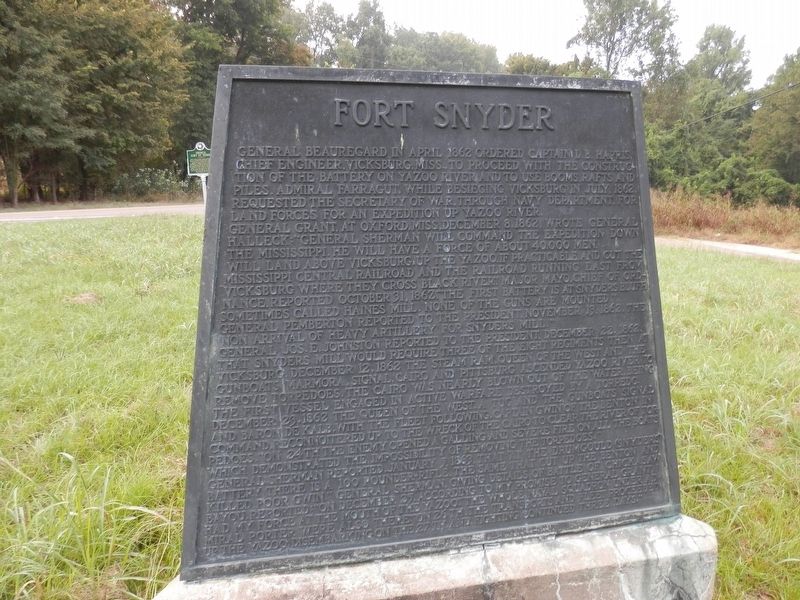 Fort Snyder Marker image. Click for full size.
