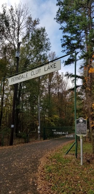 Entrance to the Ferndale Club and Marker image. Click for full size.