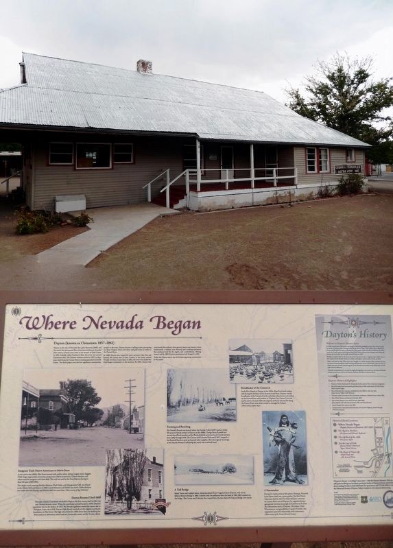 Where Nevada Began Marker. Click for full size. Where Nevada Began Marker image. Click for full size.