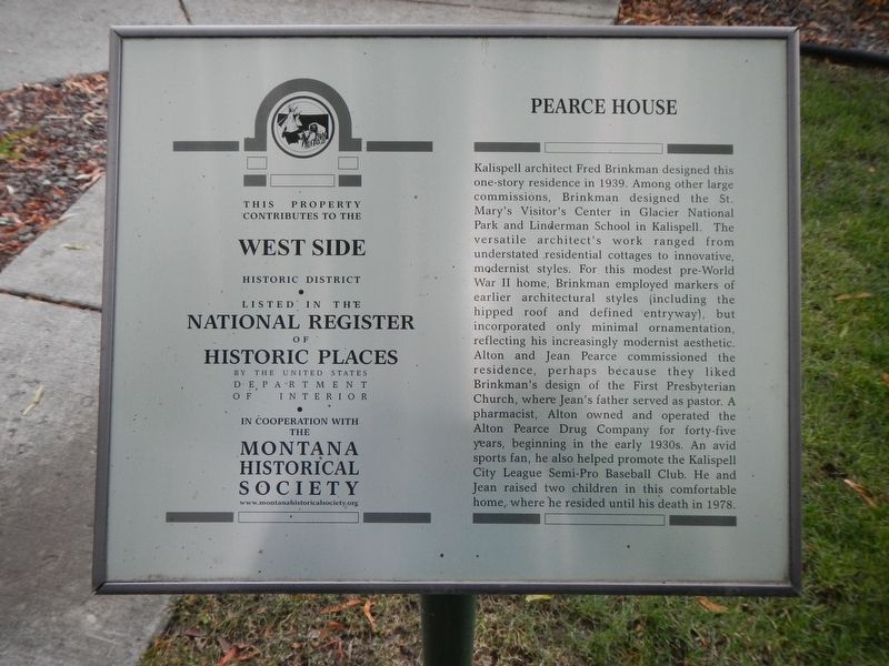 Pearce House Marker image. Click for full size.
