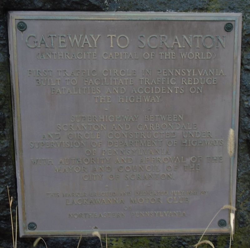 Gateway to Scranton Marker. Click for full size. Gateway to Scranton Marker image. Click for full size.