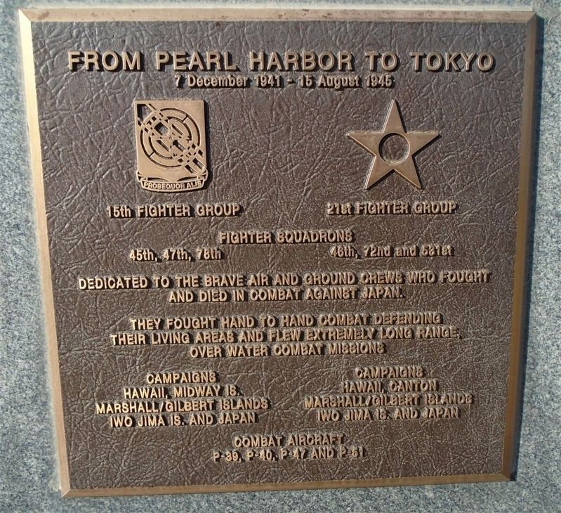 15th Fighter Group 21st Fighter Group Marker. Click for full size. 15th Fighter Group 21st Fighter Group Marker image. Click for full size.