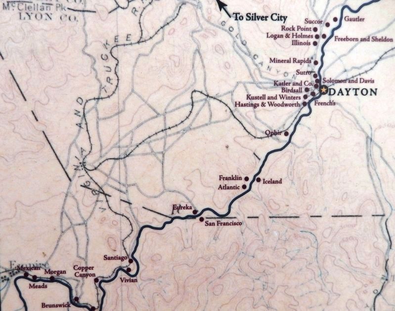 Marker detail: Dayton's Mills Map image. Click for full size.