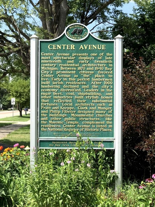 Center Avenue Marker. Click for full size. Center Avenue Marker image. Click for full size.