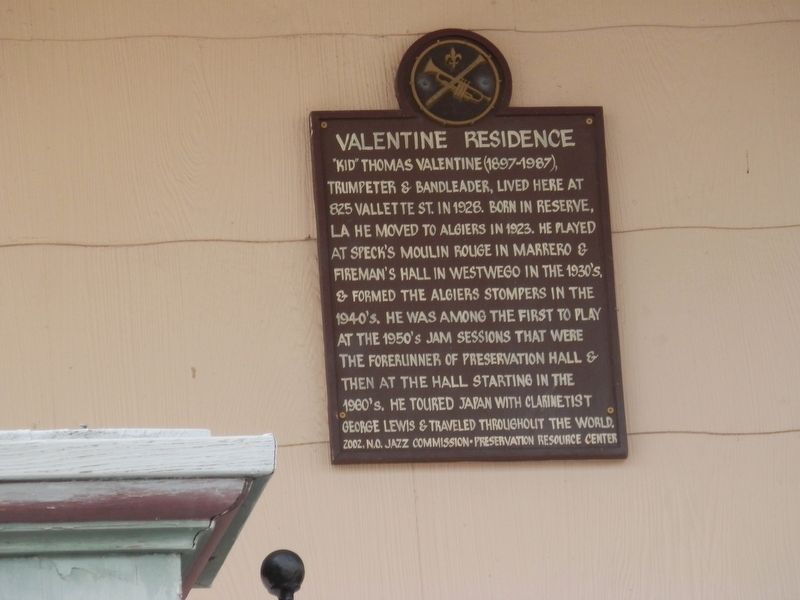 Valentine Residence Marker image. Click for full size.