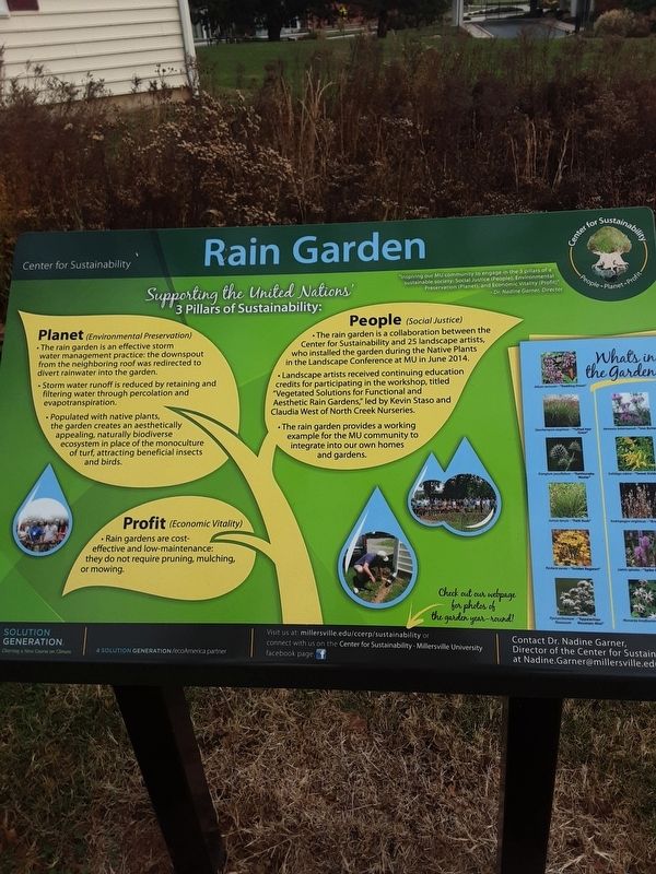 Rain Garden Marker. Click for full size. Rain Garden Marker image. Click for full size.