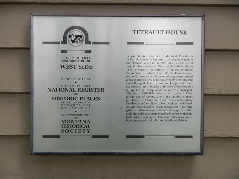 Tetrault House Marker image. Click for full size.