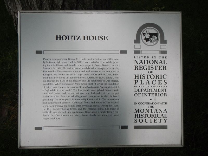 Houtz House Marker image. Click for full size.