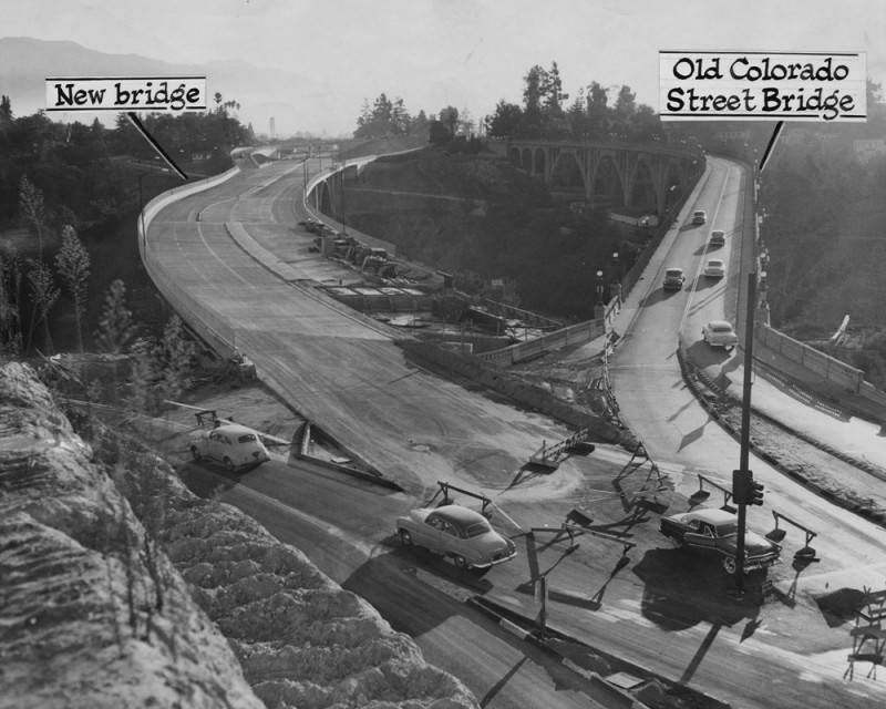 <i>New Pasadena 'Pioneers Bridge' opens today...</i> image. Click for full size.
