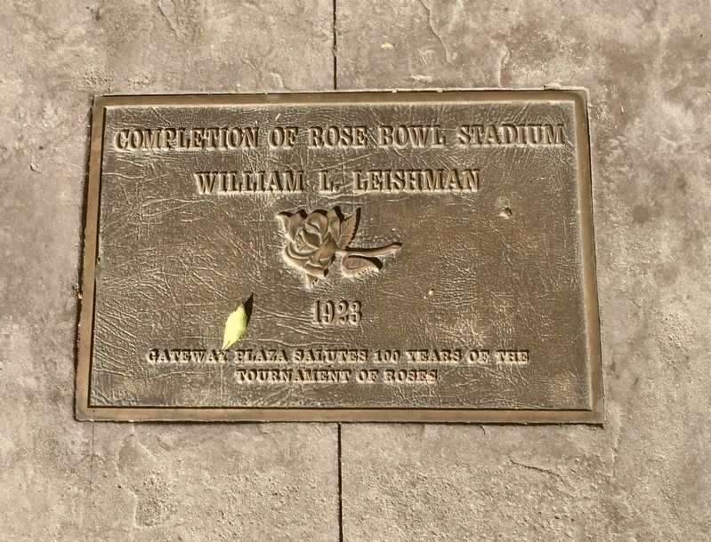 Tournament of Roses History Walk - stadium completion panel image. Click for full size.