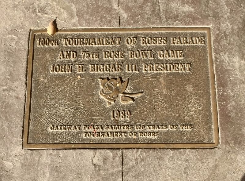 Tournament of Roses History Walk - 100th parade panel image. Click for full size.