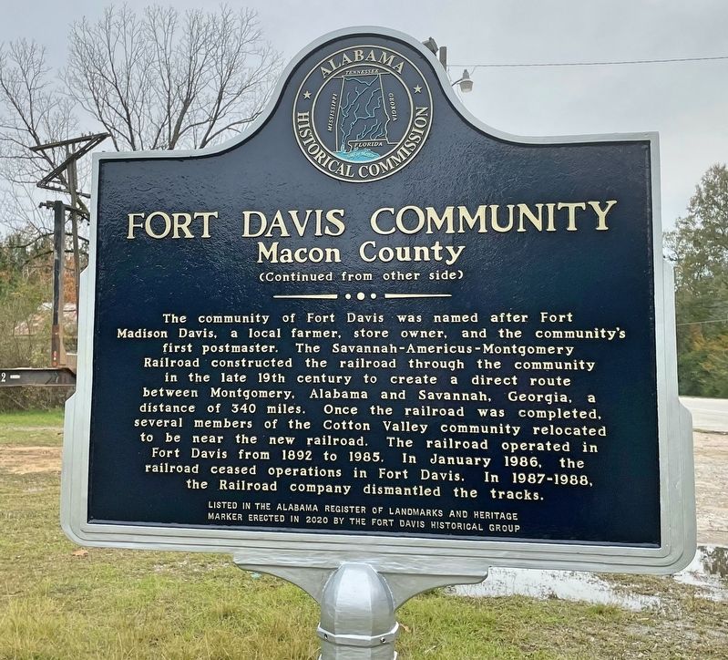 Fort Davis Community Marker image. Click for full size.