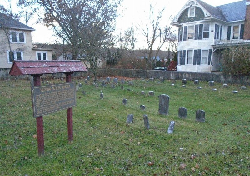 Friends Burial Ground and Marker. Click for full size. Friends Burial Ground and Marker image. Click for full size.