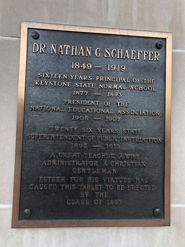 Dr. Nathan C. Schaeffer Marker image. Click for full size.