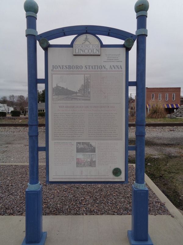 Jonesboro Station, Anna Marker image. Click for full size.