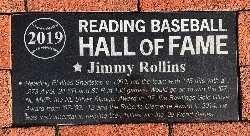 Jimmy Rollins Marker image. Click for full size.