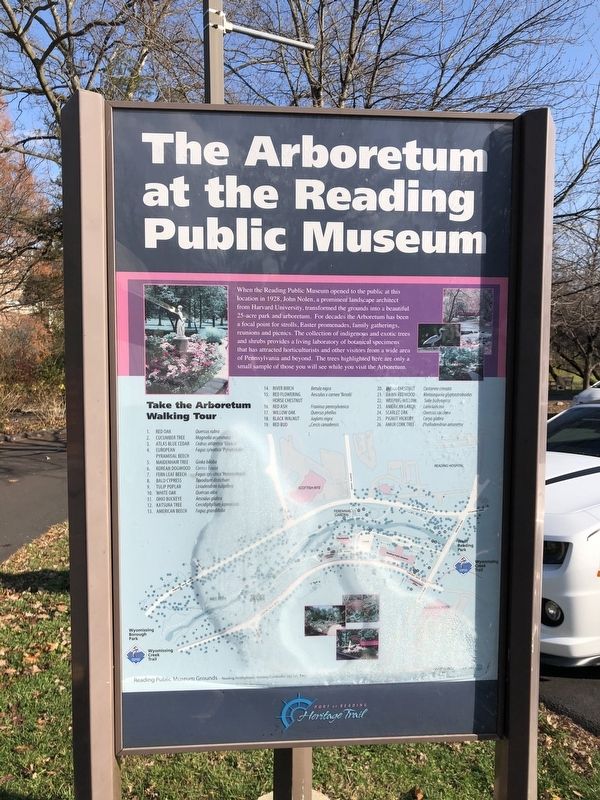 The Arboretum at the Reading Public Museum Marker image. Click for full size.