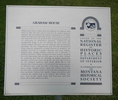 Graham House Marker. Click for full size. Graham House Marker image. Click for full size.