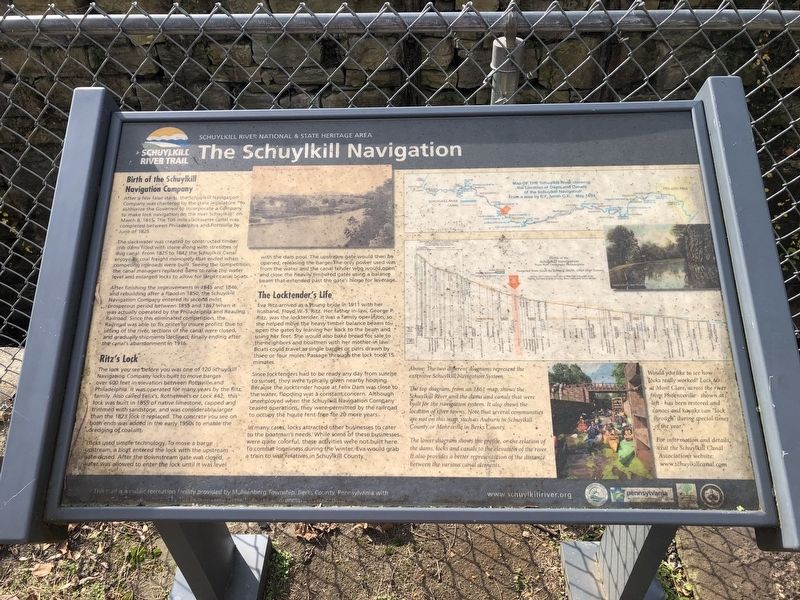 The Schuylkill Navigation Marker image. Click for full size.