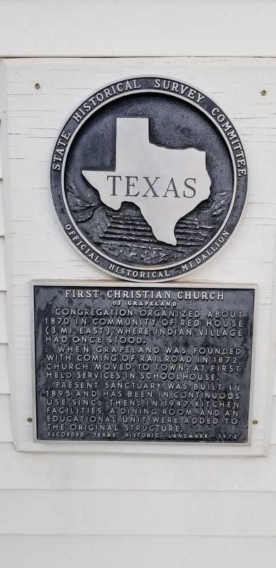 First Christian Church Marker. Click for full size. First Christian Church Marker image. Click for full size.