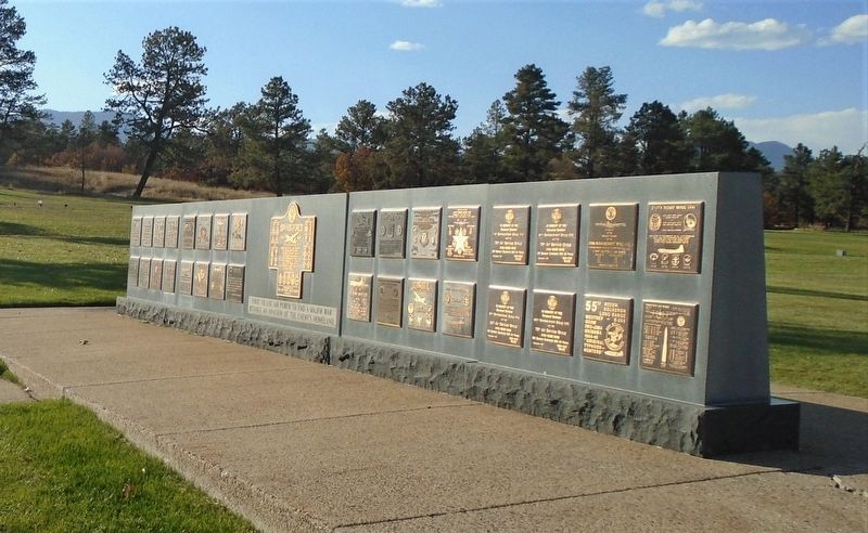 Twentieth Air Force Markers on Memorial Wall image. Click for full size.