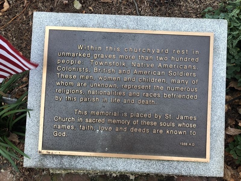 St. James Churchyard Marker image. Click for full size.