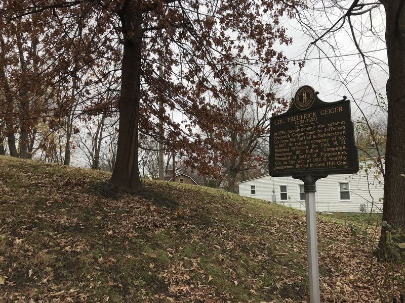 Col. Frederick Geiger / Early Butchertown Marker image. Click for full size.
