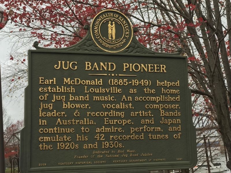 Jug Band Pioneer Marker image. Click for full size.