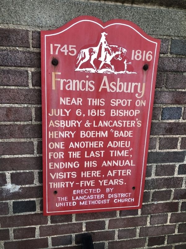 Francis Asbury Marker image. Click for full size.