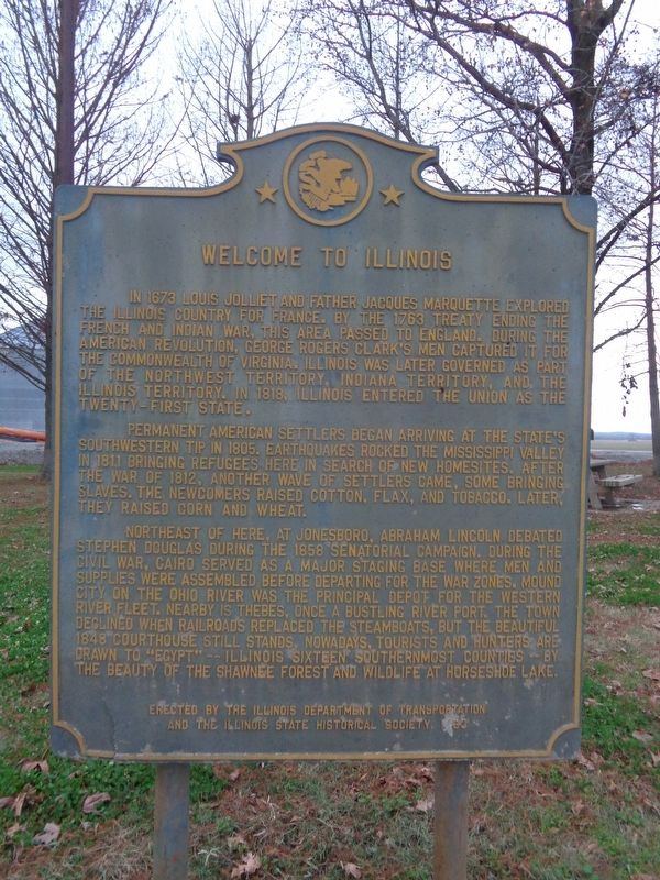 Welcome to Illinois Marker image. Click for full size.