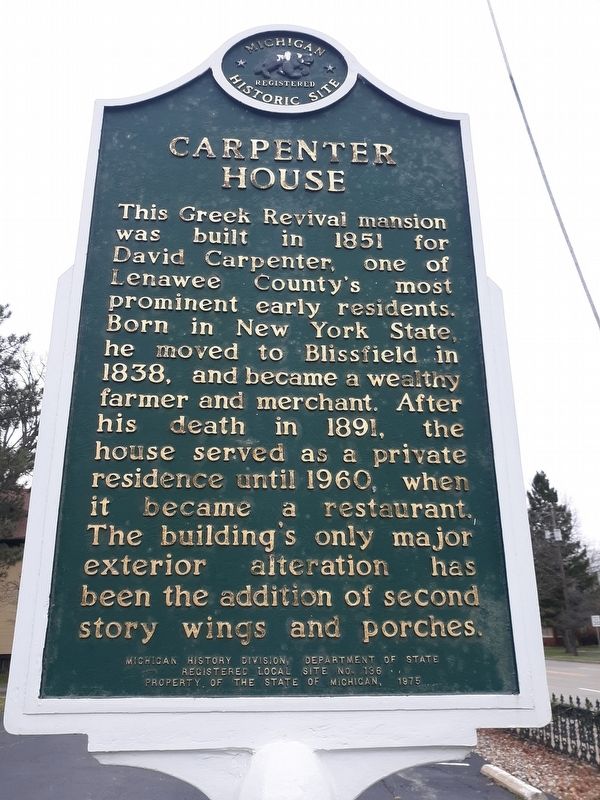 Carpenter House Marker image. Click for full size.