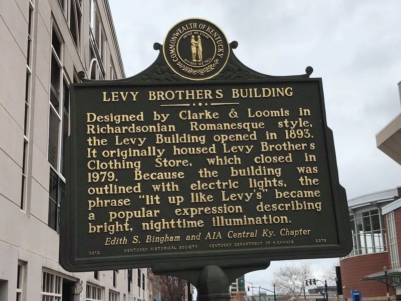 Levy Brothers Building Marker image. Click for full size.