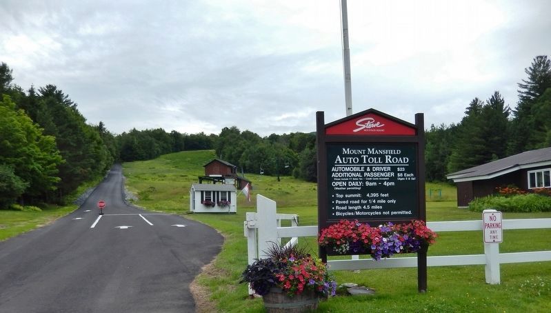 Mount Mansfield Auto Toll Road image. Click for full size.