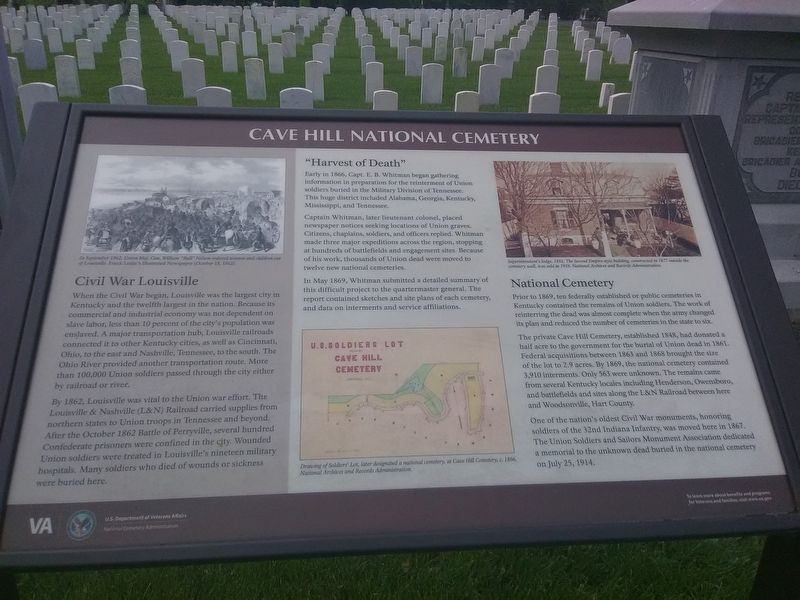 Cave Hill National Cemetery Marker image. Click for full size.
