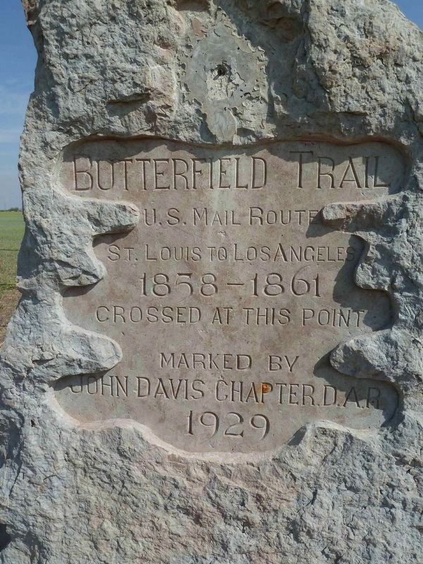 Butterfield Trail Marker image. Click for full size.