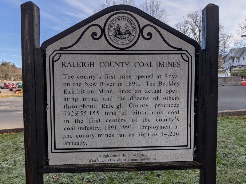 Raleigh County Coal Mines Marker image. Click for full size.