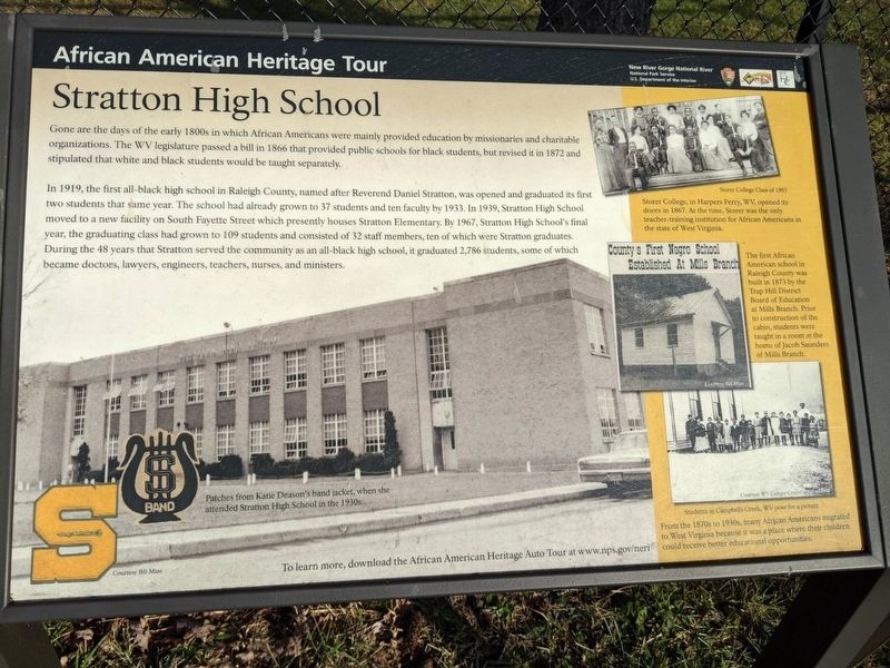 Stratton High School Marker image. Click for full size.