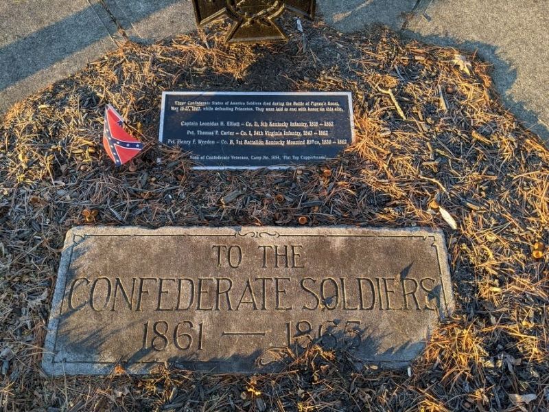 Confederate Dead Marker Stone image. Click for full size.