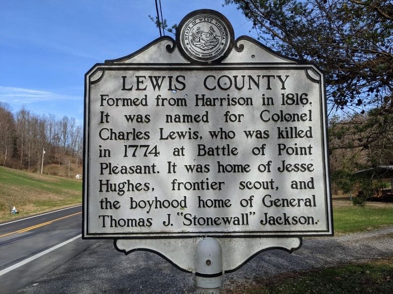 Lewis County / Braxton County Marker image. Click for full size.