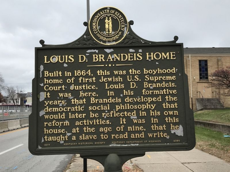 Louis D. Brandeis Home Marker image. Click for full size.