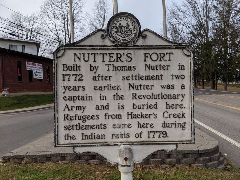 Nutter's Fort Marker image. Click for full size.
