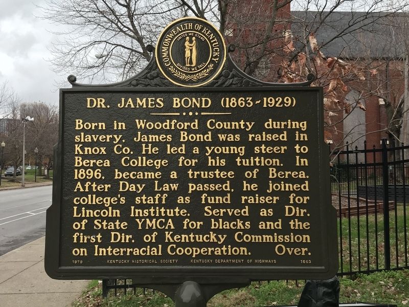 Dr. James Bond (1863-1929) / Early Leader and Educator Marker image. Click for full size.