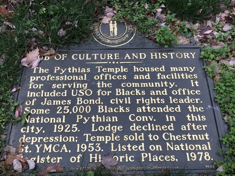 Hub of Culture and History Marker image. Click for full size.