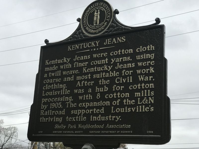 Kentucky Jeans Marker. Click for full size. Kentucky Jeans Marker image. Click for full size.